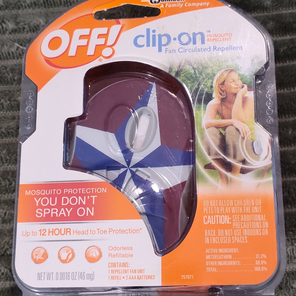 Clip-On Mosquito Repellent Fan - Purple